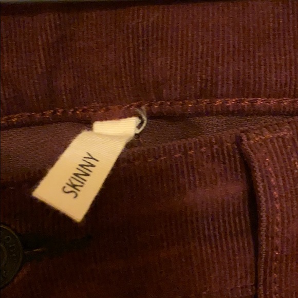 Rag and Bone burgundy Corduroy skinny size 28 - Picture 3 of 5